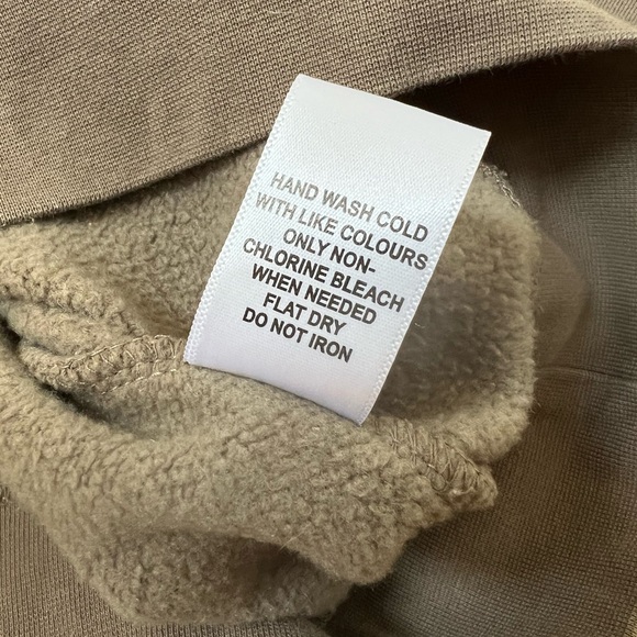 Fear of God x Essentials Pull-Over Hoodie (SS21) - Taupe Unisex Large - Picture 7 of 8